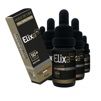 Huile Elixa420 de 30% à 50% CBD