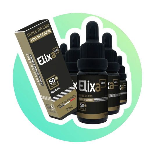 Huile Elixa420 de 30% à 50% CBD